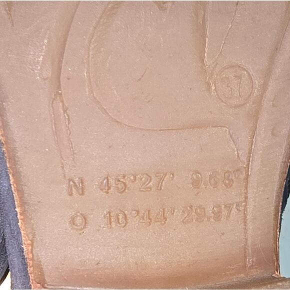 Free People X AS 98 Felix Flat Gray Leather Ankle Boot Size 37 Boho - Picture 13 of 13